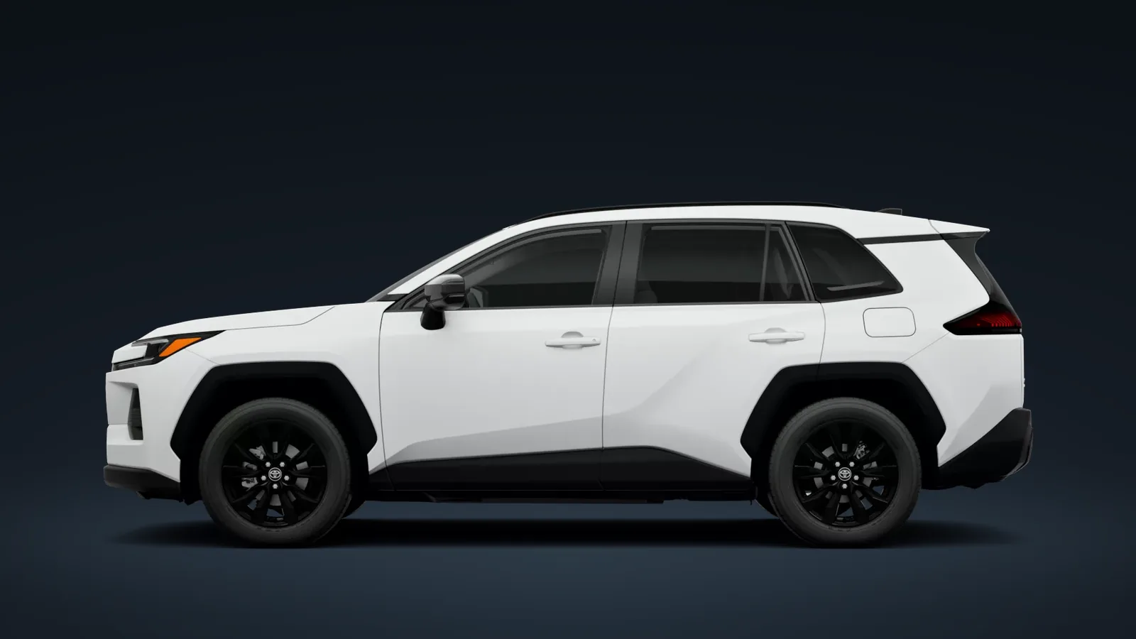 Toyota RAV4 XLE Premium 2026 blanca, perfil lateral