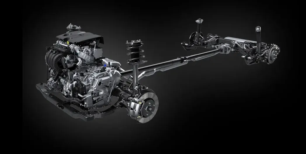 Tren motriz AWD con motor eléctrico trasero independiente